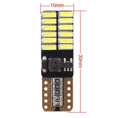 2 PCS T10 4.8W 720LM White Light 24 SMD 4014 LED Error-Free Canbus Car Clearance Lights Lamp, DC 12V - In Car by buy2fix | Online Shopping UK | buy2fix