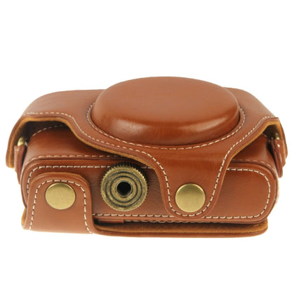 Retro Style PU Leather Camera Case Bag with Strap for Sony RX100 M3 / M4 / M5(Brown) - Camera Accessories by buy2fix | Online Shopping UK | buy2fix