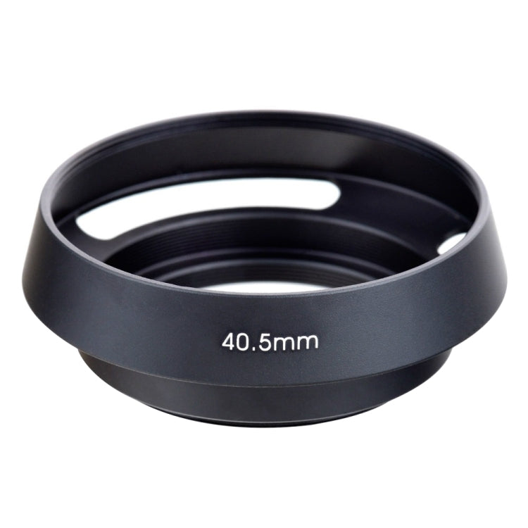 40.5mm Metal Vented Lens Hood for Leica(Black) - Camera Accessories by buy2fix | Online Shopping UK | buy2fix