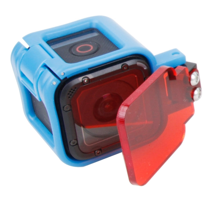 TMC Low-profile Frame Mount with Filter for GoPro HERO5 Session /HERO4 Session /HERO Session(Blue) - DJI & GoPro Accessories by TMC | Online Shopping UK | buy2fix