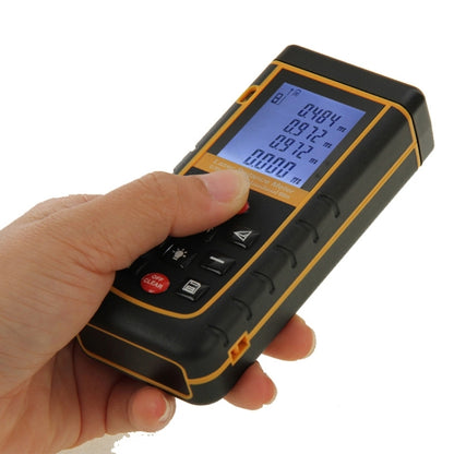 RZ-A60 1.9 inch LCD 60m Hand-held Laser Distance Meter with Level Bubble - Consumer Electronics by buy2fix | Online Shopping UK | buy2fix