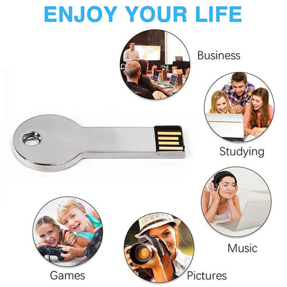 Metal Series Mini USB 2.0 Flash Disk with Keychain (2GB) - Computer & Networking by buy2fix | Online Shopping UK | buy2fix