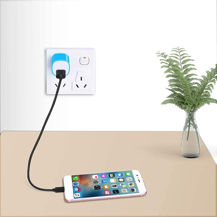 US Plug USB Charger(Blue) - Apple Accessories by buy2fix | Online Shopping UK | buy2fix