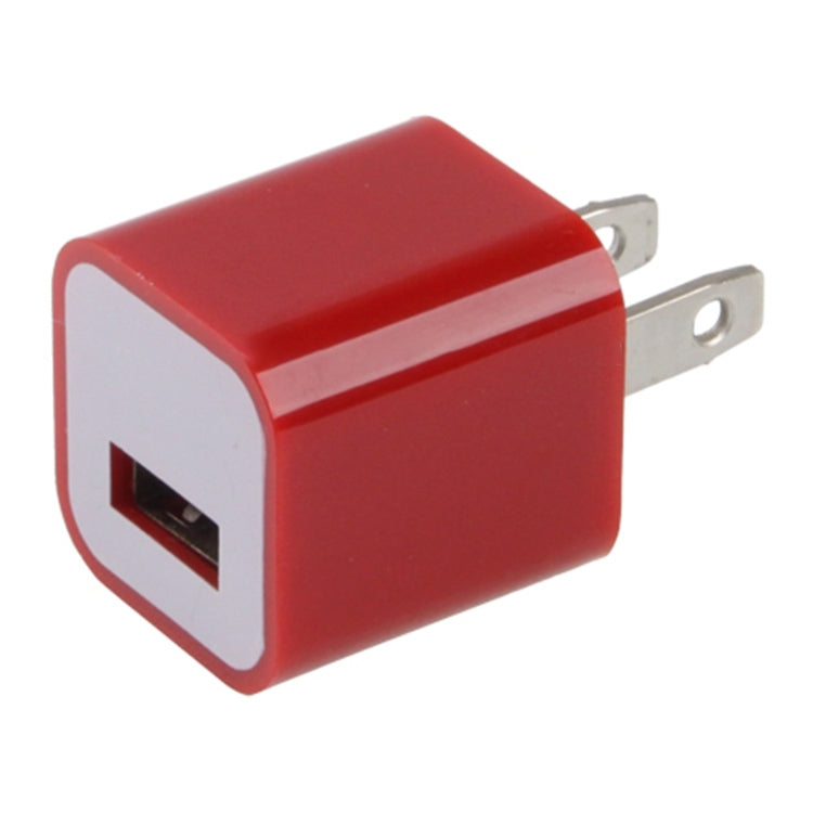 US Plug USB Charger(Red) - Apple Accessories by buy2fix | Online Shopping UK | buy2fix