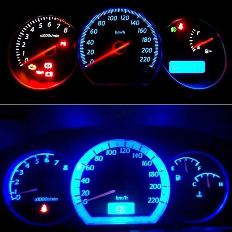 5 PCS T5 0.5W 20LM Blue Light 1 LED COB LED Instrument Light Bulb Dashboard Light for Vehicles, DC 12V(Blue) - Instrument Lights by buy2fix | Online Shopping UK | buy2fix