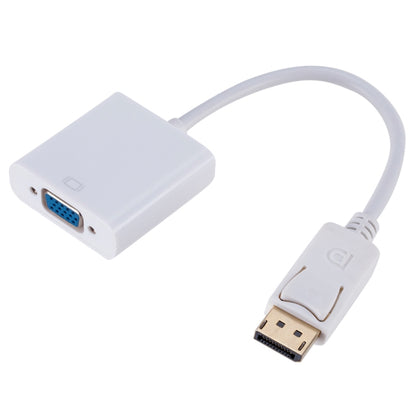 Display Port Male to VGA Female Converter, Length: 20cm(White) -  by buy2fix | Online Shopping UK | buy2fix