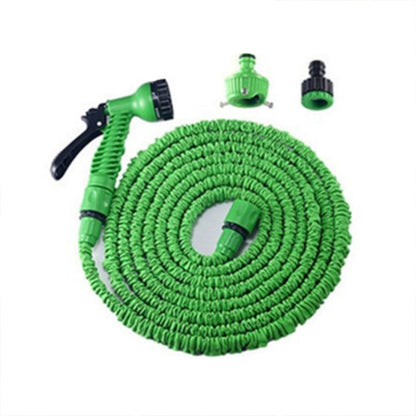 2.5m -7.5m Telescopic Pipe Expandable Magic Flexible Garden Watering Hose with Spray Gun Set(Green) - Watering & Irrigation by buy2fix | Online Shopping UK | buy2fix