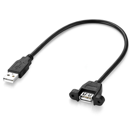 USB 2.0 AM to AF Mount Pannel Cable, Length: 30cm - USB Cable by buy2fix | Online Shopping UK | buy2fix