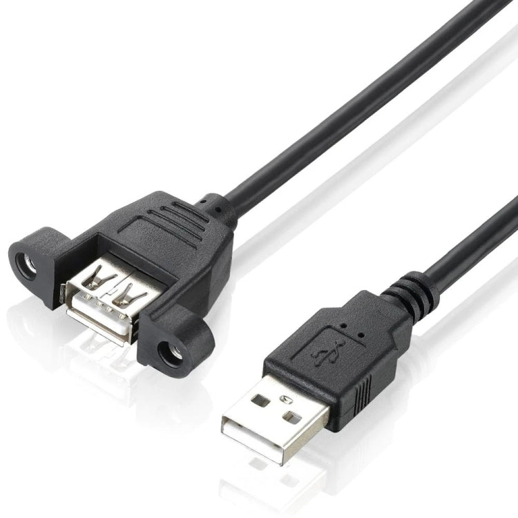 USB 2.0 AM to AF Mount Panel Cable, Length: 90cm - USB Cable by buy2fix | Online Shopping UK | buy2fix