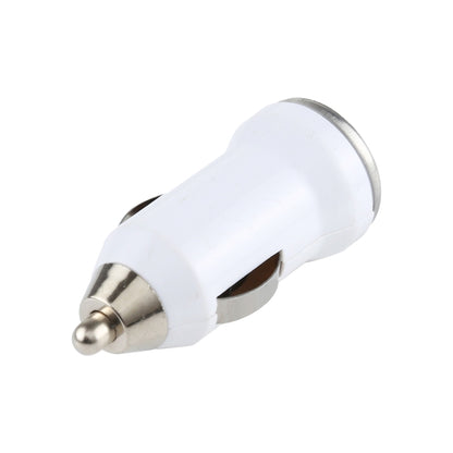 DC 5V / 1A USB Car Charger for Galaxy SIV / i9500 / SIII / i9300 / i8190 / S7562 / i8750 / i9220 / N7000 / i9100 / i9082 / BlackBerry Z10 / HTC X920e / Nokia / Other Mobile Phones(White) - In Car by buy2fix | Online Shopping UK | buy2fix