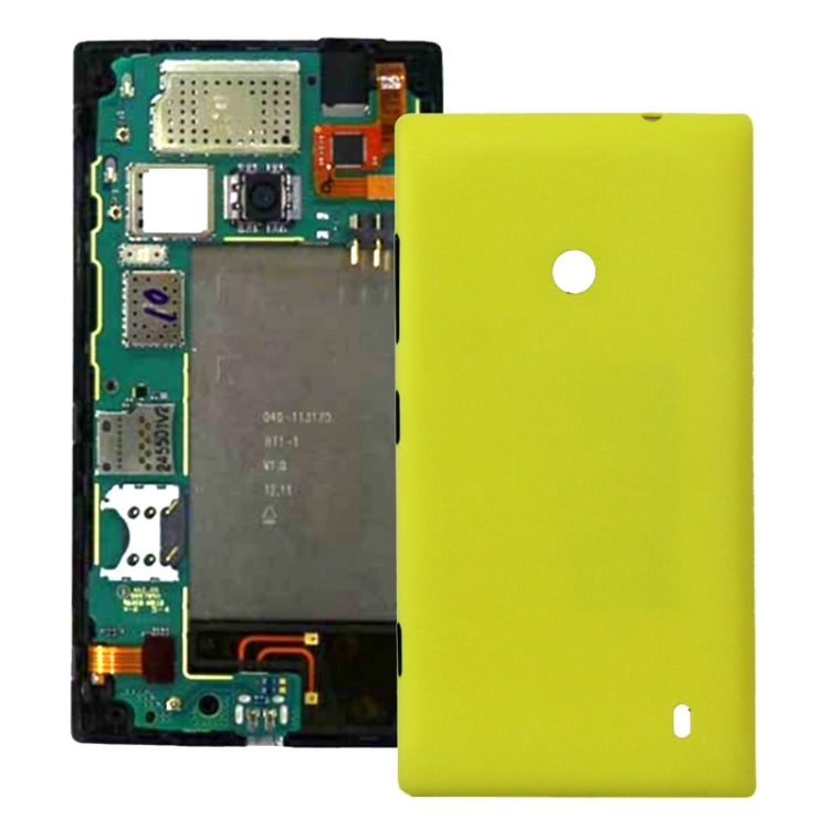 Plastic Back Housing Cover for Nokia Lumia 520(Yellow) - Back Cover by buy2fix | Online Shopping UK | buy2fix