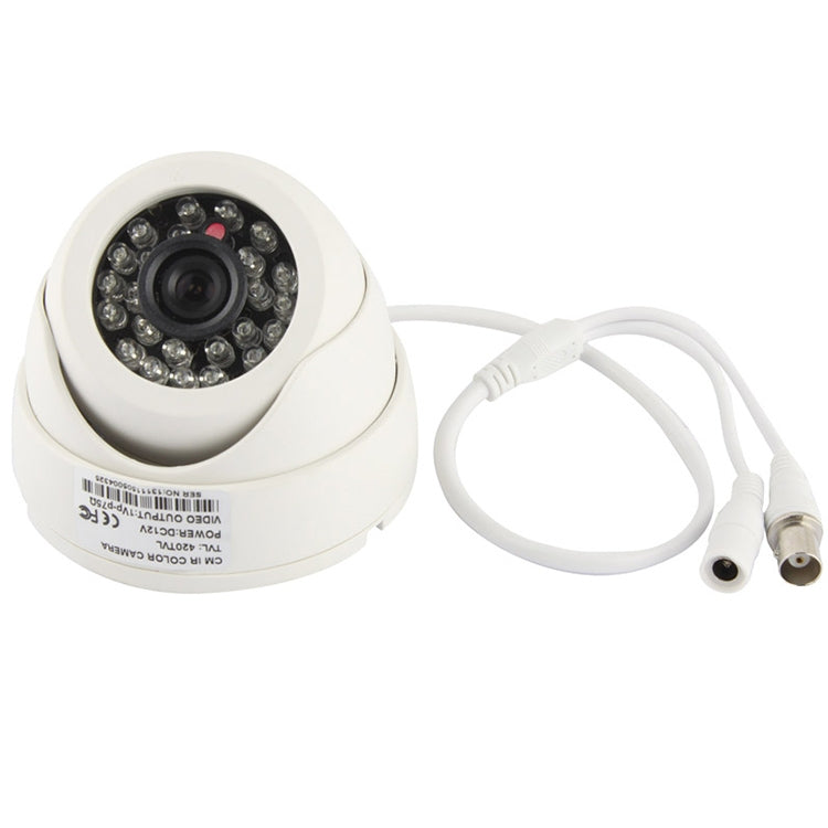 CMOS 420TVL 3.6mm Lens ABS Material Color Infrared Camera with 24 LED, IR Distance: 20m - Security by buy2fix | Online Shopping UK | buy2fix