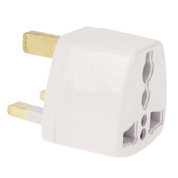 [HK Warehouse] Travel Power Adapter Plug Adapter with UK Socket Plug(White) - Consumer Electronics by buy2fix | Online Shopping UK | buy2fix