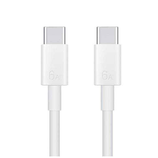 Original Huawei CC800 6A Type-C / USB-C to Type-C / USB-C Charging Data Cable, Length: 1.8m (White) - USB-C & Type-C Cable by Huawei | Online Shopping UK | buy2fix