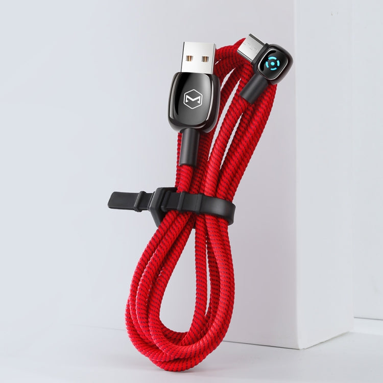 Mcdodo CA-5931 Woodpecker Series 90 Degree Auto Disconnect Micro USB to USB Cable, Length: 1m(Red) - Micro USB Cable by Mcdodo | Online Shopping UK | buy2fix