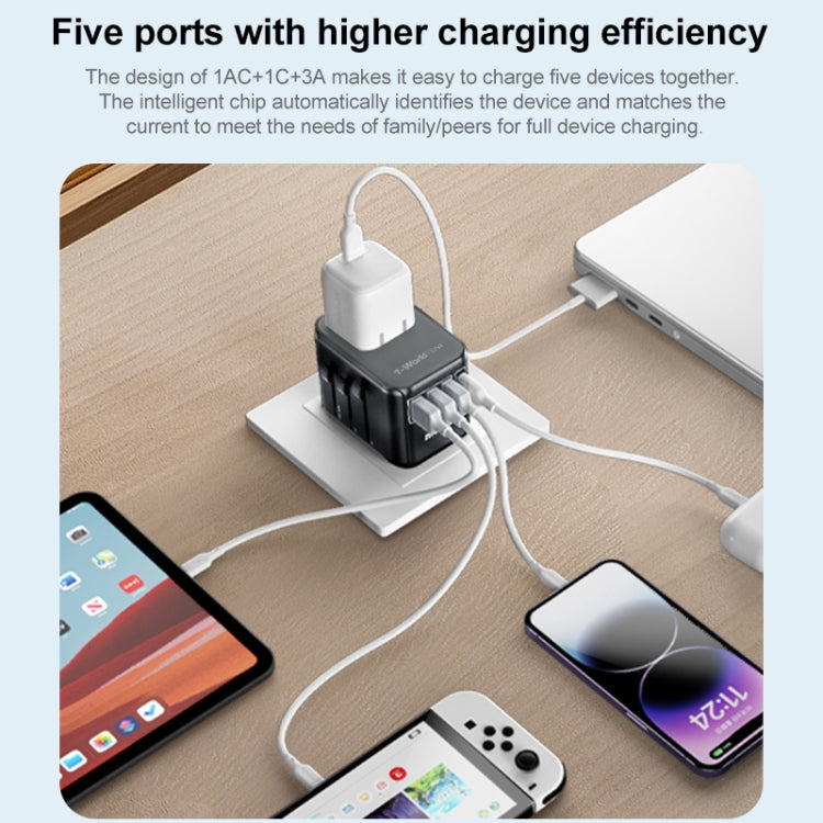 MOMAX UA12 1-World 17W Global Travel Fast Charger Power Adapter - International Plug Adaptor by MOMAX | Online Shopping UK | buy2fix