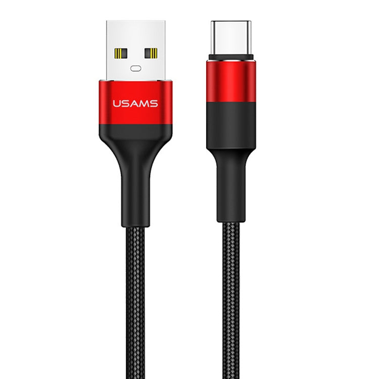 USAMS US-SJ221 U5 25 / Set USB to USB-C / Type-C Aluminum Alloy Braided Fast Charge Data Cable, Cable Length: 1.2m - USB-C & Type-C Cable by USAMS | Online Shopping UK | buy2fix