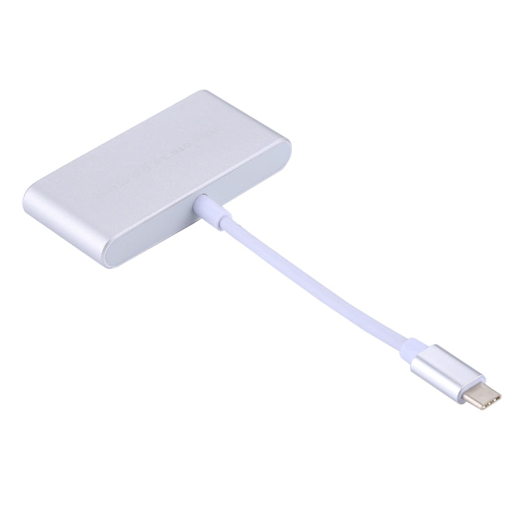 5 in 1 Micro SD + SD + USB 3.0 + USB 2.0 + Micro USB Port to USB-C / Type-C OTG COMBO Adapter Card Reader for Tablet, Smartphone, PC(Silver) - Computer & Networking by buy2fix | Online Shopping UK | buy2fix