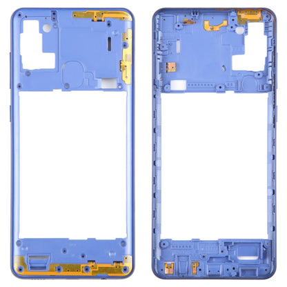 For Samsung Galaxy A21s  Middle Frame Bezel Plate (Blue) - Frame Bezel Plate by buy2fix | Online Shopping UK | buy2fix