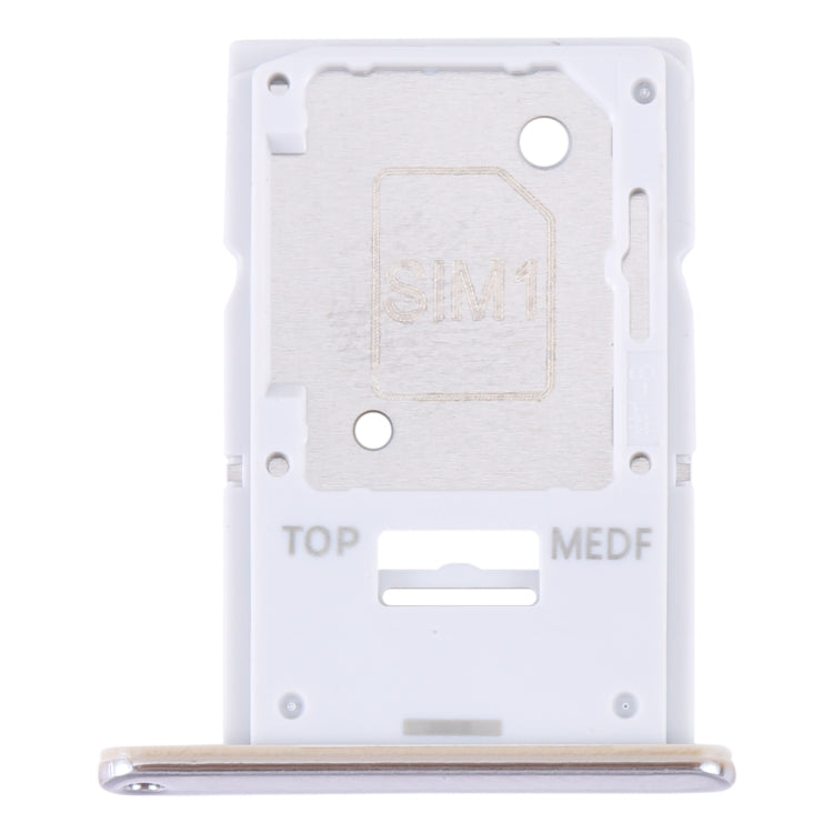 For Samsung Galaxy A54 SM-A546 Original SIM Card Tray + Micro SD Card Tray (Gold) - Repair & Spare Parts by buy2fix | Online Shopping UK | buy2fix