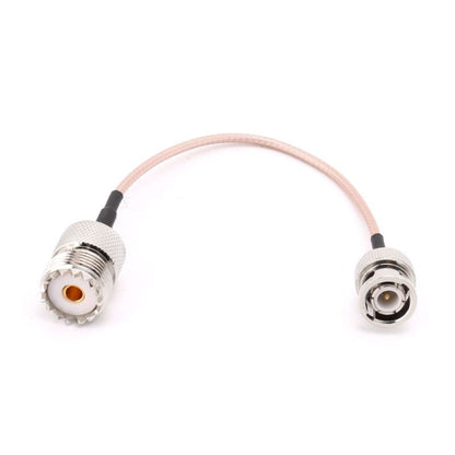 UHF SO239 Female To BNC Male RG316 Connecting Cable, Length: 15cm - Security by buy2fix | Online Shopping UK | buy2fix