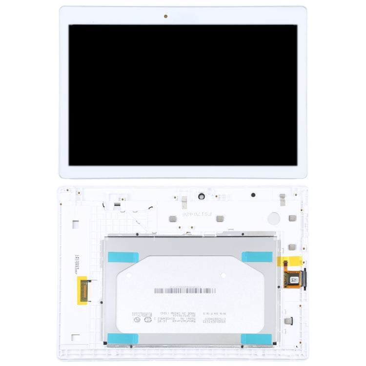 LCD Screen and Digitizer Full Assembly with Frame for Lenovo Tab 2 A10-30 YT3-X30(White) - LCD Screen by buy2fix | Online Shopping UK | buy2fix