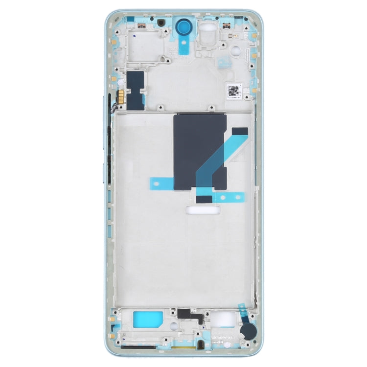 For Xiaomi 12 Lite Original Front Housing LCD Frame Bezel Plate (Blue) - Repair & Spare Parts by buy2fix | Online Shopping UK | buy2fix