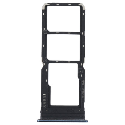 For vivo Y21 2021 / Y21S / Y21T / Y21T India SIM Card Tray + SIM Card Tray + Micro SD Card Tray (Dark Blue) - Repair & Spare Parts by buy2fix | Online Shopping UK | buy2fix