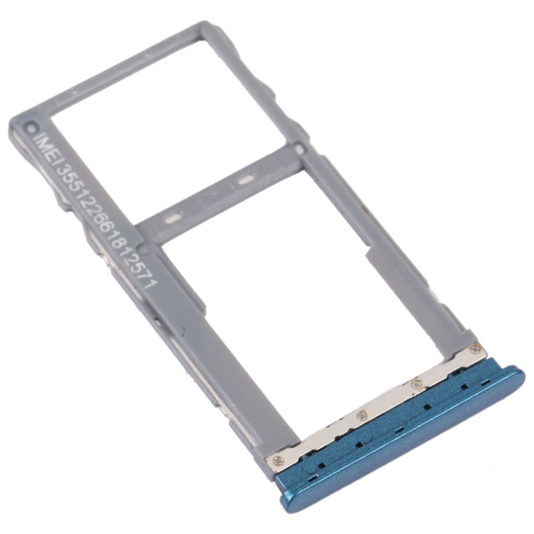 For TCL 20 SE Original SIM Card Tray + SIM / Micro SD Card Tray (Green) - Repair & Spare Parts by buy2fix | Online Shopping UK | buy2fix