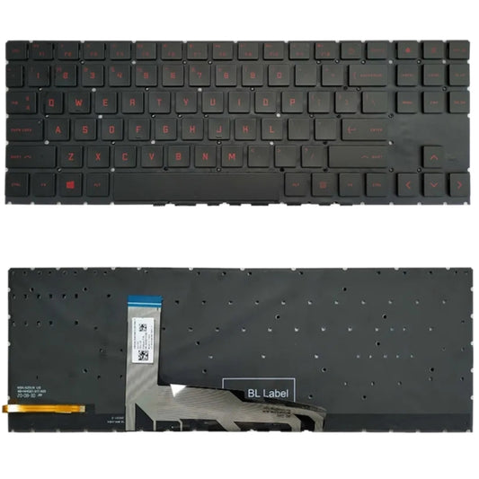 For HP Omen 15-EK 15-EK0019NR 15-EN 15-EN0013DX TPN-Q236 Laptop Keyboard (Red) - HP Spare Parts by buy2fix | Online Shopping UK | buy2fix