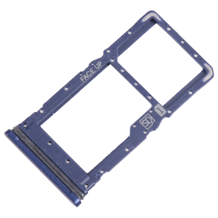 For Motorola Moto G Stylus 2022 SIM Card Tray + Micro SD Card Tray (Blue) - Card Socket by buy2fix | Online Shopping UK | buy2fix