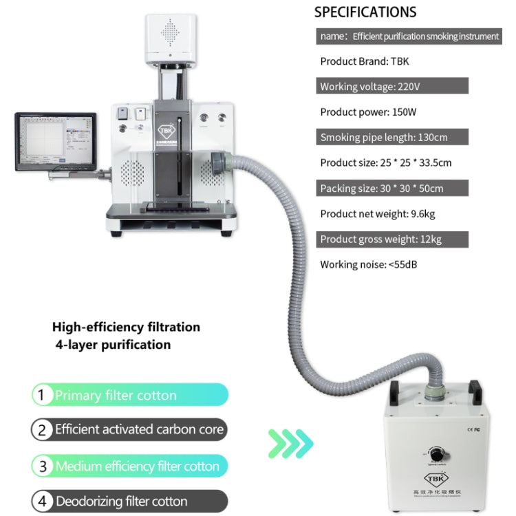 TBK-958C Automatic Laser Marking Screen Separater Repair Machine - Laser Machines by TBK | Online Shopping UK | buy2fix