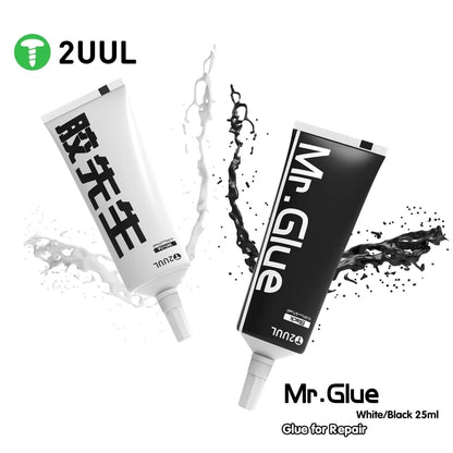2UUL Mr Glue 25ml Strong Adhesive for Repair (Black) - Repair & Spare Parts by 2UUL | Online Shopping UK | buy2fix
