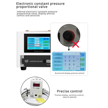 TBK 208M 3 in 1 Mini LCD Screen Vacuum Laminating Machine, US Plug - Defoaming Equipment by TBK | Online Shopping UK | buy2fix