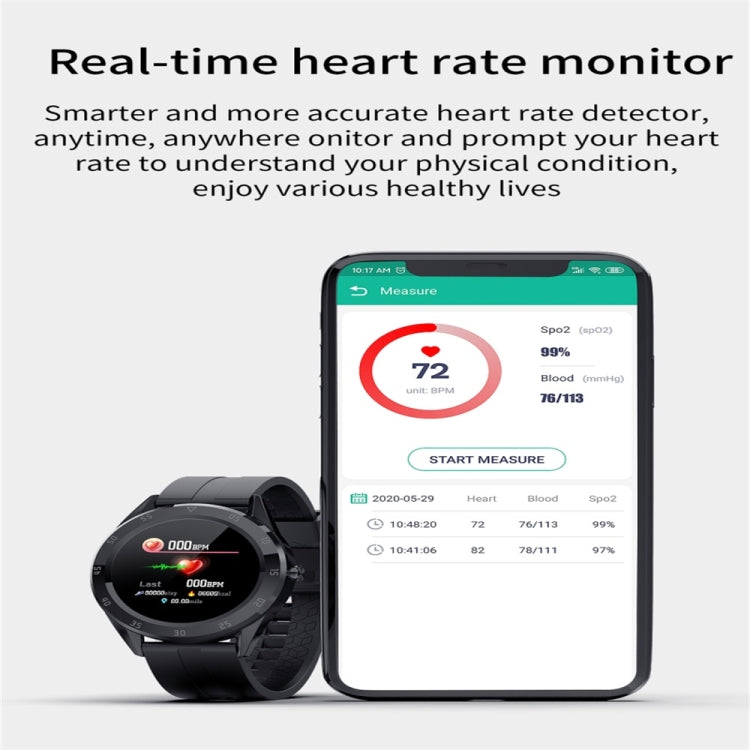 Y10 1.54inch Color Screen Smart Watch IP68 Waterproof,Support Heart Rate Monitoring/Blood Pressure Monitoring/Blood Oxygen Monitoring/Sleep Monitoring(Coffee) - Smart Wear by buy2fix | Online Shopping UK | buy2fix