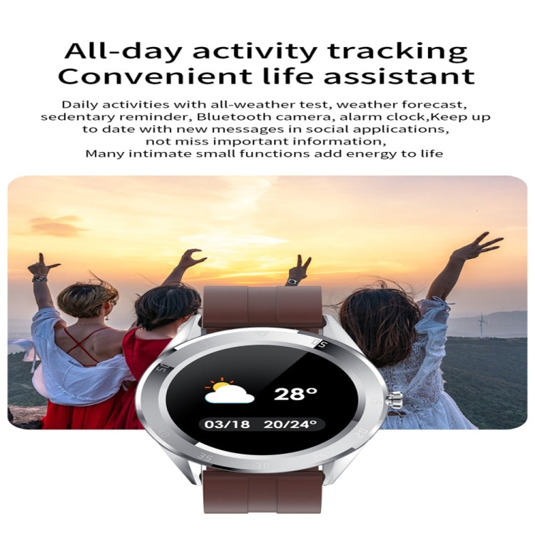 Y10 1.54inch Color Screen Smart Watch IP68 Waterproof,Support Heart Rate Monitoring/Blood Pressure Monitoring/Blood Oxygen Monitoring/Sleep Monitoring(Gold) - Smart Wear by buy2fix | Online Shopping UK | buy2fix