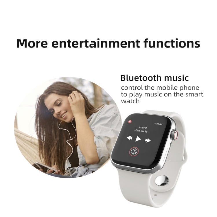 LD5 1.54 inch Color Screen Smart Watch, IP67 Waterproof, Support Bluetooth Phone / Heart Rate Monitoring / Blood Pressure Monitoring / Sleep Monitoring(White) - Smart Wear by buy2fix | Online Shopping UK | buy2fix