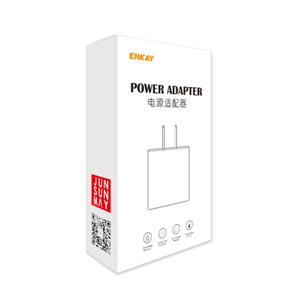 ENKAY Hat-Prince U036 18W 3A QC3.0 Fast Charging Power Adapter US Plug Portable Travel Charger With 3A 1m Micro USB Cable - Mobile Accessories by ENKAY | Online Shopping UK | buy2fix