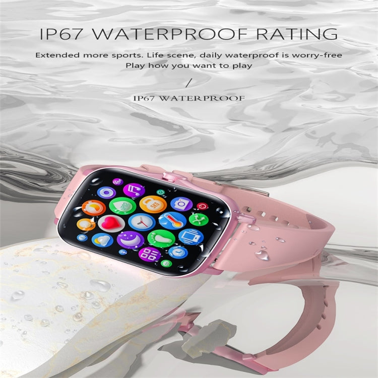 Y20 1.69 inch Color Screen Smart Watch IP67 Waterproof,Support Heart Rate Monitoring/Blood Pressure Monitoring/Blood Oxygen Monitoring/Sleep Monitoring(Pink) - Smart Wear by buy2fix | Online Shopping UK | buy2fix