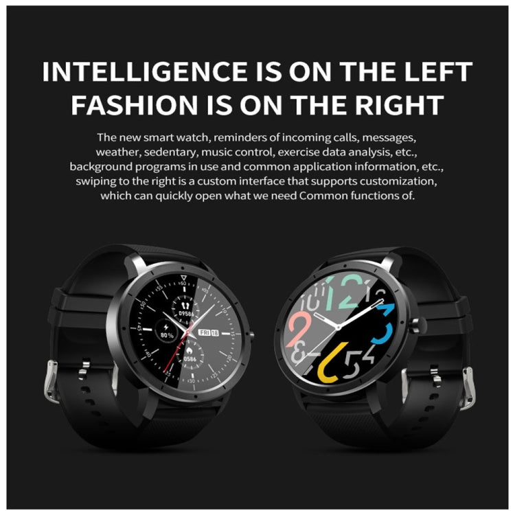 HW21 1.28 inch Color Screen Smart Watch IP67 Waterproof,Support Heart Rate Monitoring/Blood Oxygen Monitoring/Sleep Monitoring/Sedentary Reminder(Silver) - Smart Wear by buy2fix | Online Shopping UK | buy2fix