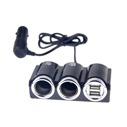 DC 12V / 24V Dual USB Multi Female Car Cigarette Lighter Splitter Socket Adapter Charger Socket Power Adapter / Charger - In Car by buy2fix | Online Shopping UK | buy2fix