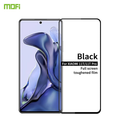 For Xiaomi Mi 11T / 11T pro MOFI 9H 2.5D Full Screen Tempered Glass Film(Black) - Samsung Accessories by MOFI | Online Shopping UK | buy2fix
