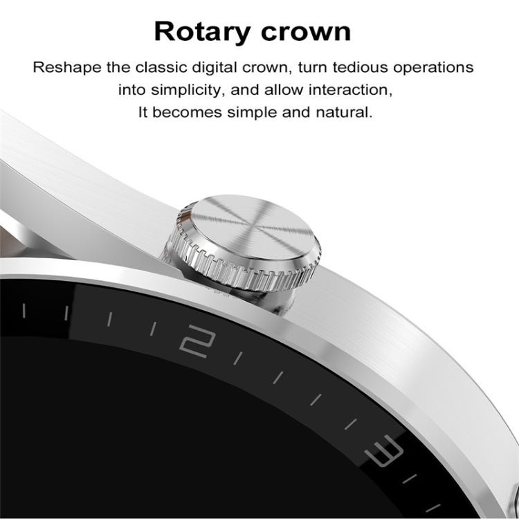 DT3 Max 1.36 inch Steel Watchband Color Screen Smart Watch(Silver) - Smart Wear by buy2fix | Online Shopping UK | buy2fix