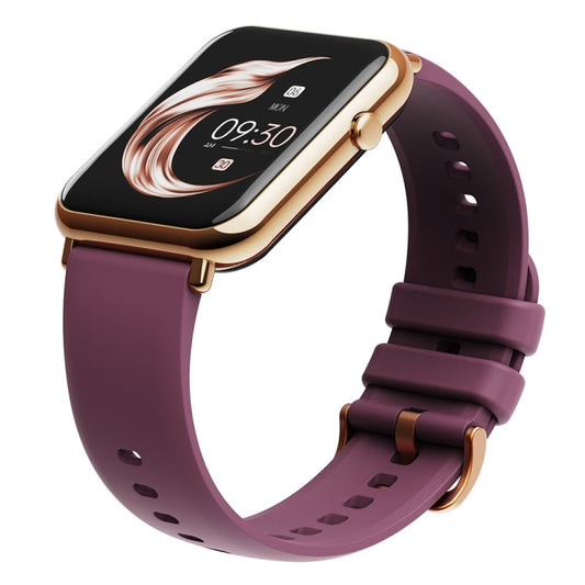 Q19 Pro IP67 Waterproof 1.69 inch Smartwatch(Gold+Burgundy) - Smart Wear by buy2fix | Online Shopping UK | buy2fix