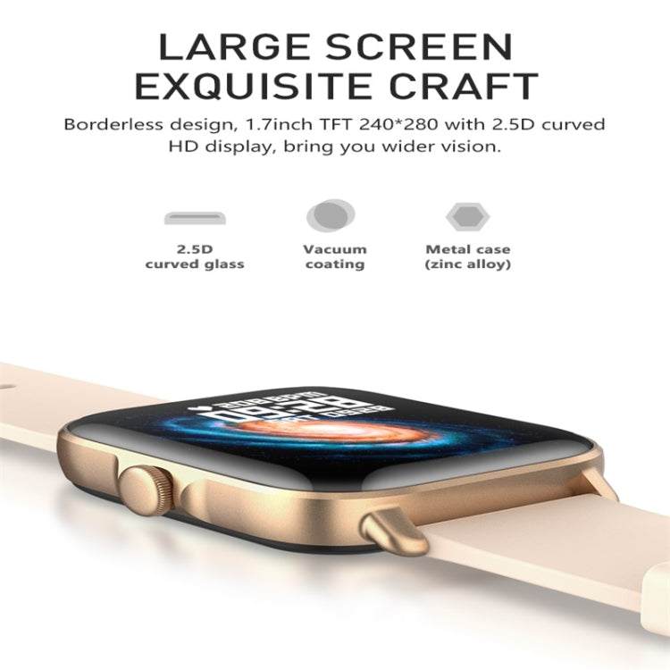 Y22 1.7inch IP67 Color Screen Smart Watch(Pink) - Smart Wear by buy2fix | Online Shopping UK | buy2fix