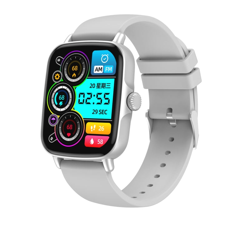 AW18 1.69inch Color Screen Smart Watch, Support Bluetooth Call / Heart Rate Monitoring(White) - Smart Wear by buy2fix | Online Shopping UK | buy2fix