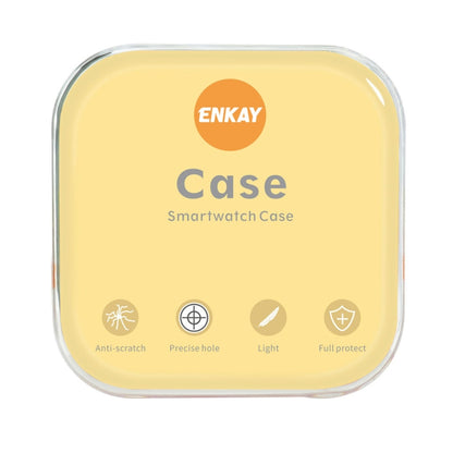 For Apple Watch Ultra 49mm ENKAY Solid Color Protective Soft TPU Frame Case(Beige) - Watch Cases by ENKAY | Online Shopping UK | buy2fix