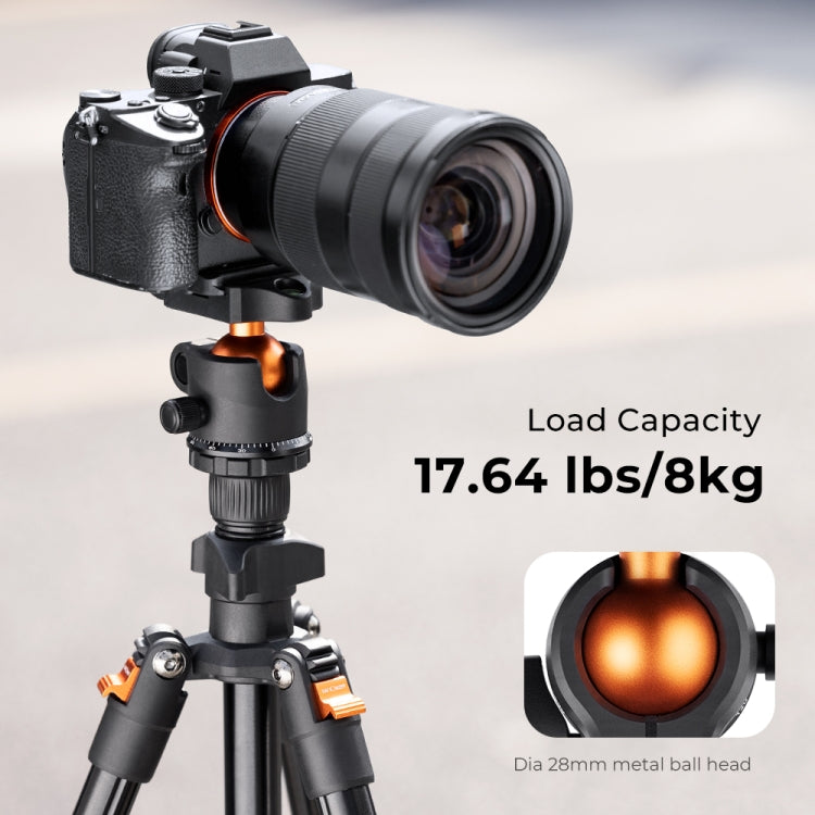 K&F CONCEPT KF09.101 Compact Travel Tripod Flexible Vlog Tripod - Camera Accessories by K&F | Online Shopping UK | buy2fix