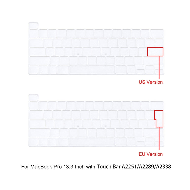 For MacBook Pro 13.3 A2251/A2289/A2338 ENKAY Hat-Prince 3 in 1 Protective Bracket  Case Cover Hard Shell with TPU Keyboard Film / Anti-dust Plugs, Version:US(Grey) - MacBook Pro Cases by ENKAY | Online Shopping UK | buy2fix