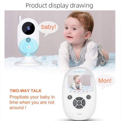 ZR302 2.4GHz Digital Video Smart Baby Monitor Night Vision Camera, Music Player, Two Way Intercom Function(AU Plug) - Security by buy2fix | Online Shopping UK | buy2fix